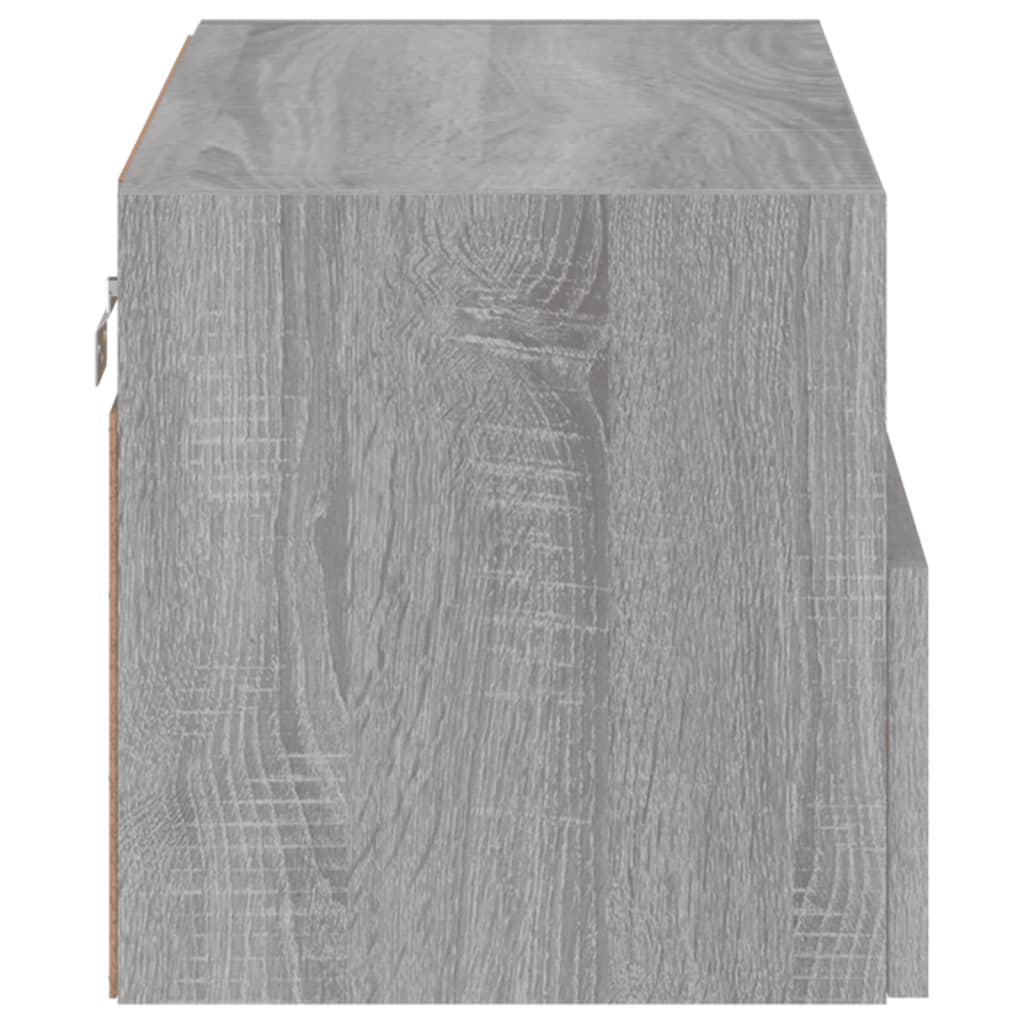 Mobile TV a Parete Grigio Sonoma 60x30x30 cm Legno Multistrato - homemem39