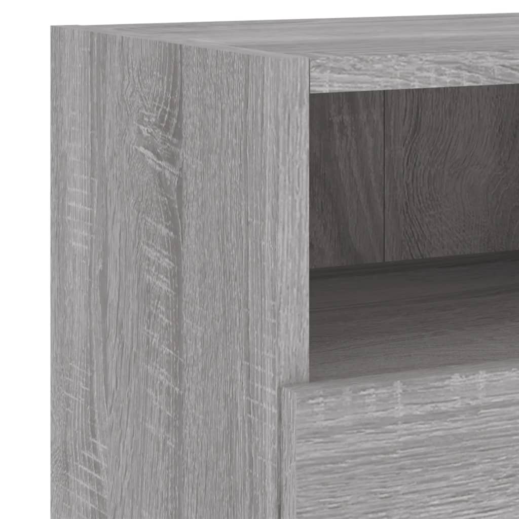 Mobile TV a Parete Grigio Sonoma 60x30x30 cm Legno Multistrato - homemem39