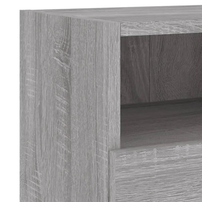 Mobile TV a Parete Grigio Sonoma 60x30x30 cm Legno Multistrato - homemem39