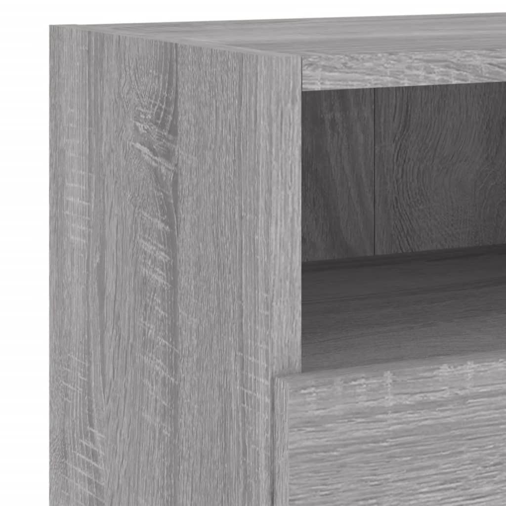 Mobili TV Muro 2pz Grigio Sonoma 60x30x30 cm Legno Multistrato - homemem39