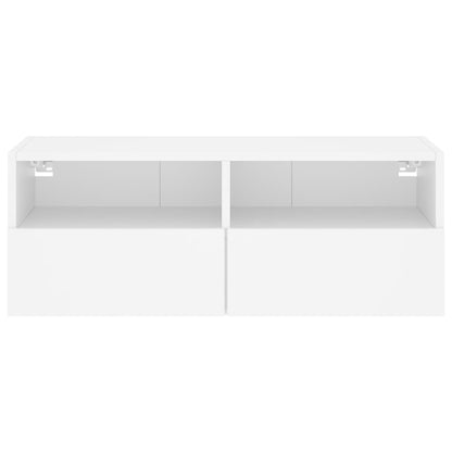 Mobile TV a Parete Bianco 80x30x30 cm in Legno Multistrato - homemem39