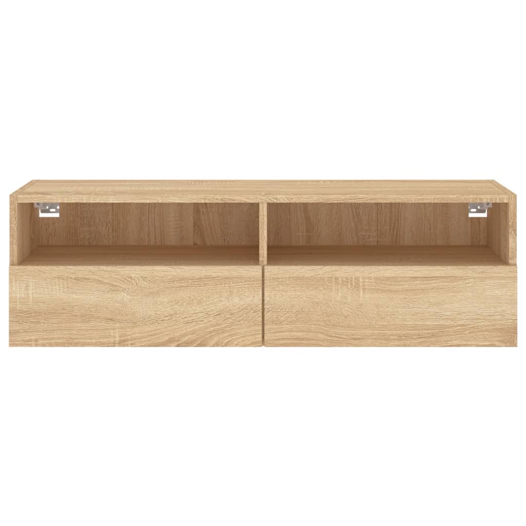 Mobile TV Parete Rovere Sonoma 100x30x30cm in Legno Multistrato - homemem39