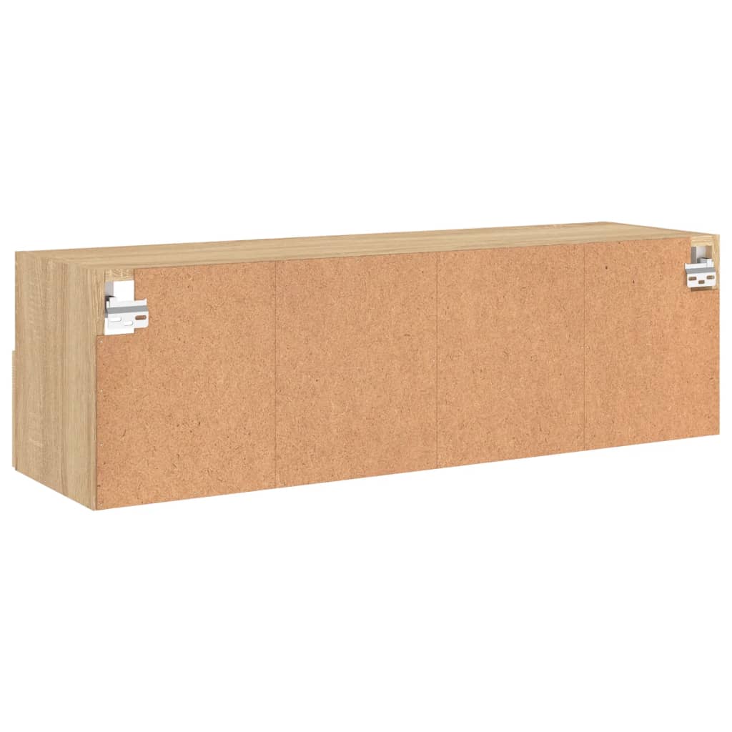 Mobile TV Parete Rovere Sonoma 100x30x30cm in Legno Multistrato - homemem39