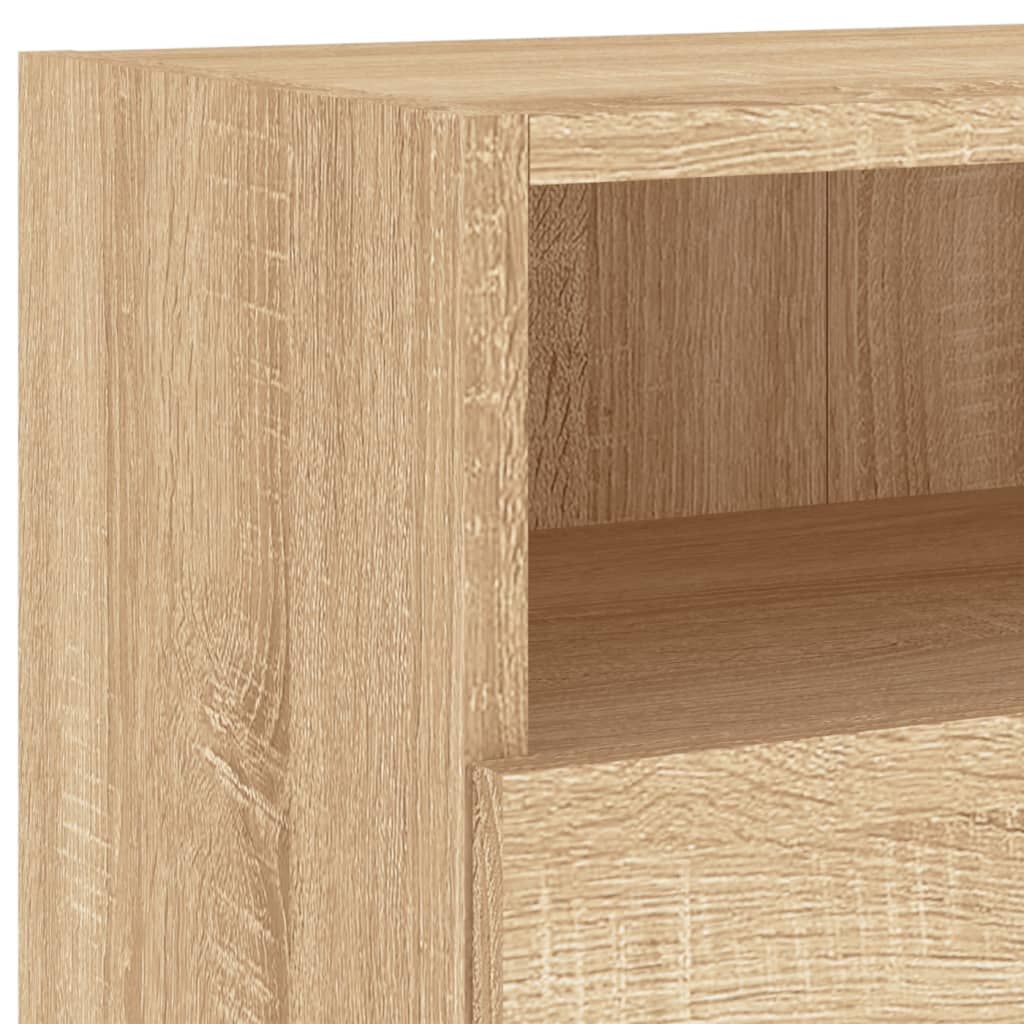 Mobile TV Parete Rovere Sonoma 100x30x30cm in Legno Multistrato - homemem39