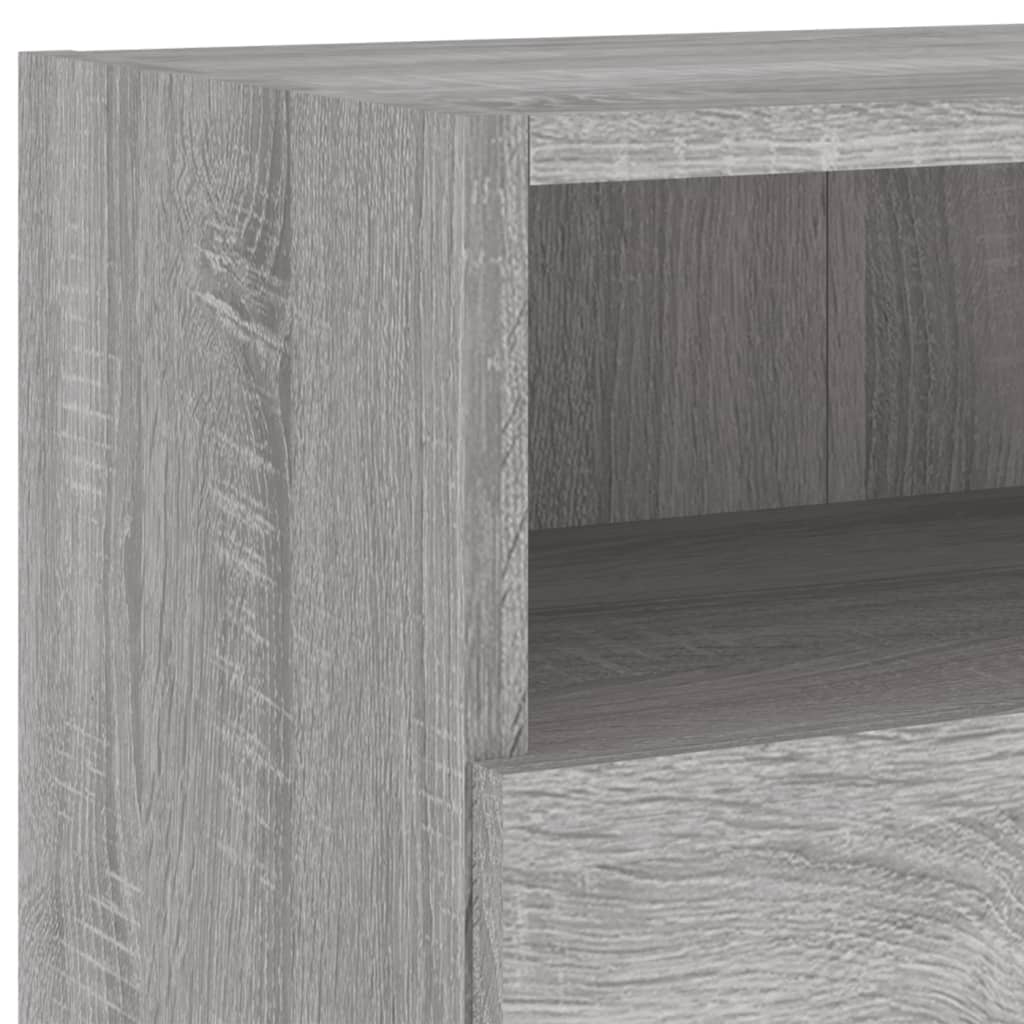 Mobile TV a Parete Grigio Sonoma 100x30x30 cm Legno Multistrato - homemem39