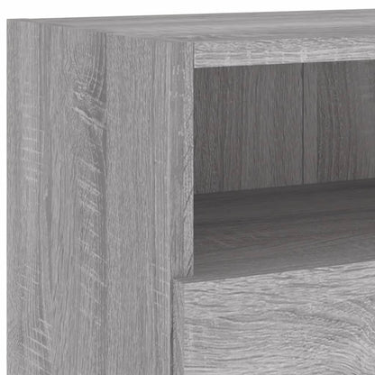 Mobili TV Muro 2pz Grigio Sonoma 100x30x30 cm Legno Multistrato - homemem39