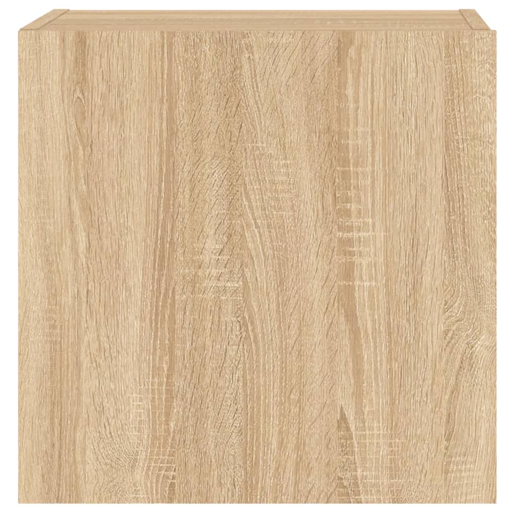 Mobili TV Muro 2pz Rovere Sonoma 40,5x30x40cm Legno Multistrato - homemem39