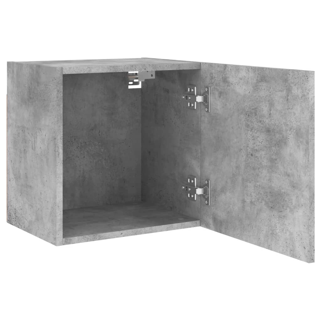 Mobile TV Parete Grigio Cemento 40,5x30x40 cm Legno Multistrato - homemem39