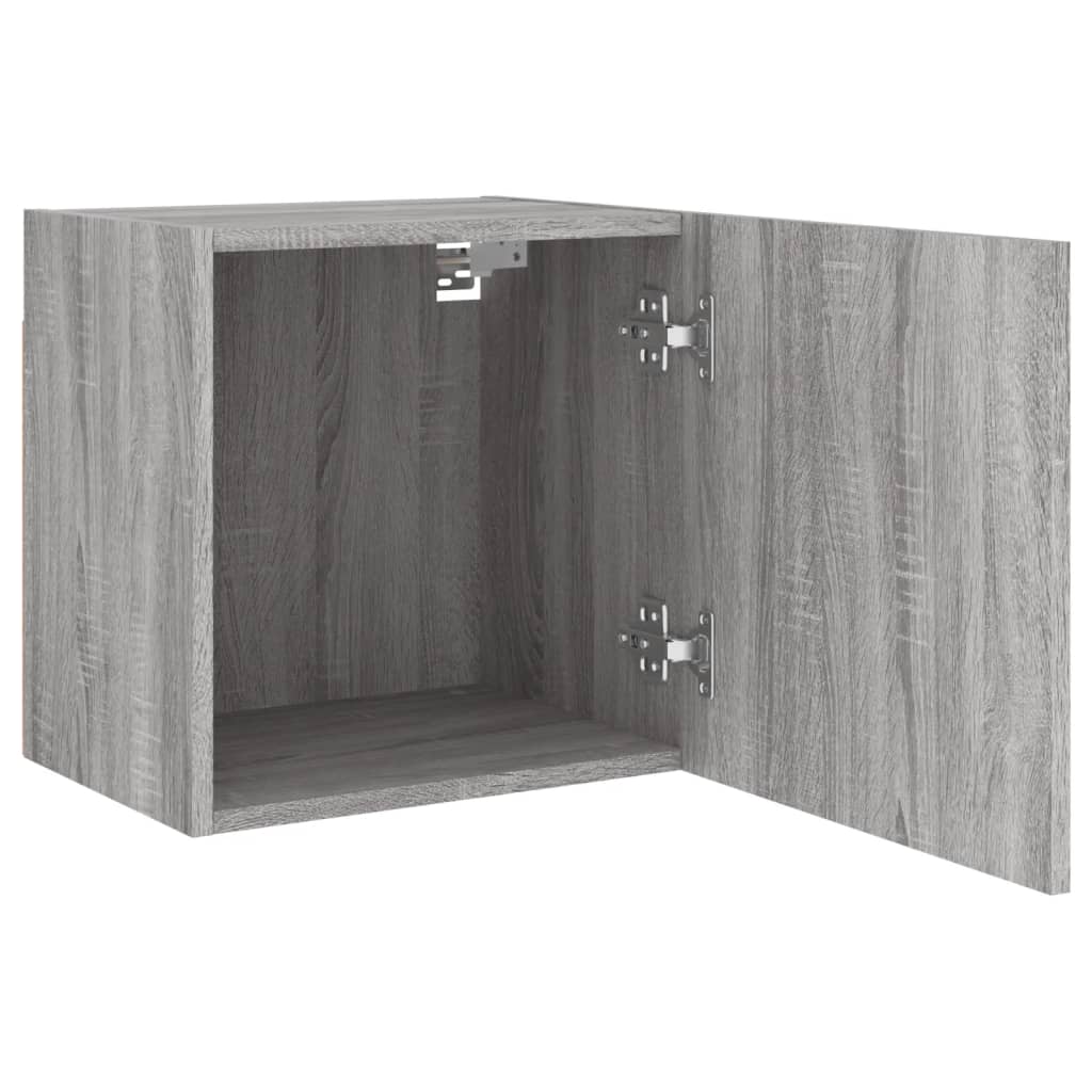 Mobile TV Parete Grigio Sonoma 40,5x30x40 cm Legno Multistrato - homemem39