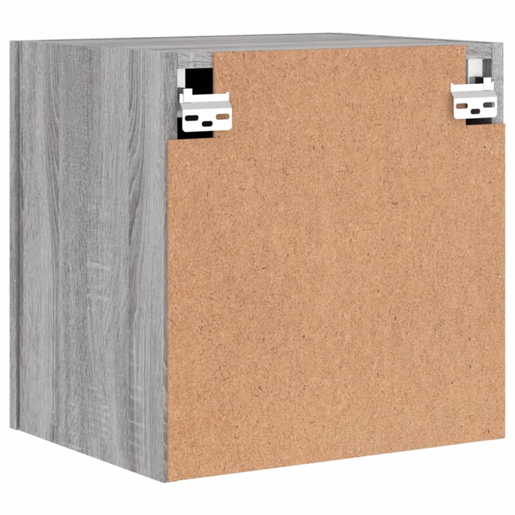 Mobile TV Parete Grigio Sonoma 40,5x30x40 cm Legno Multistrato - homemem39