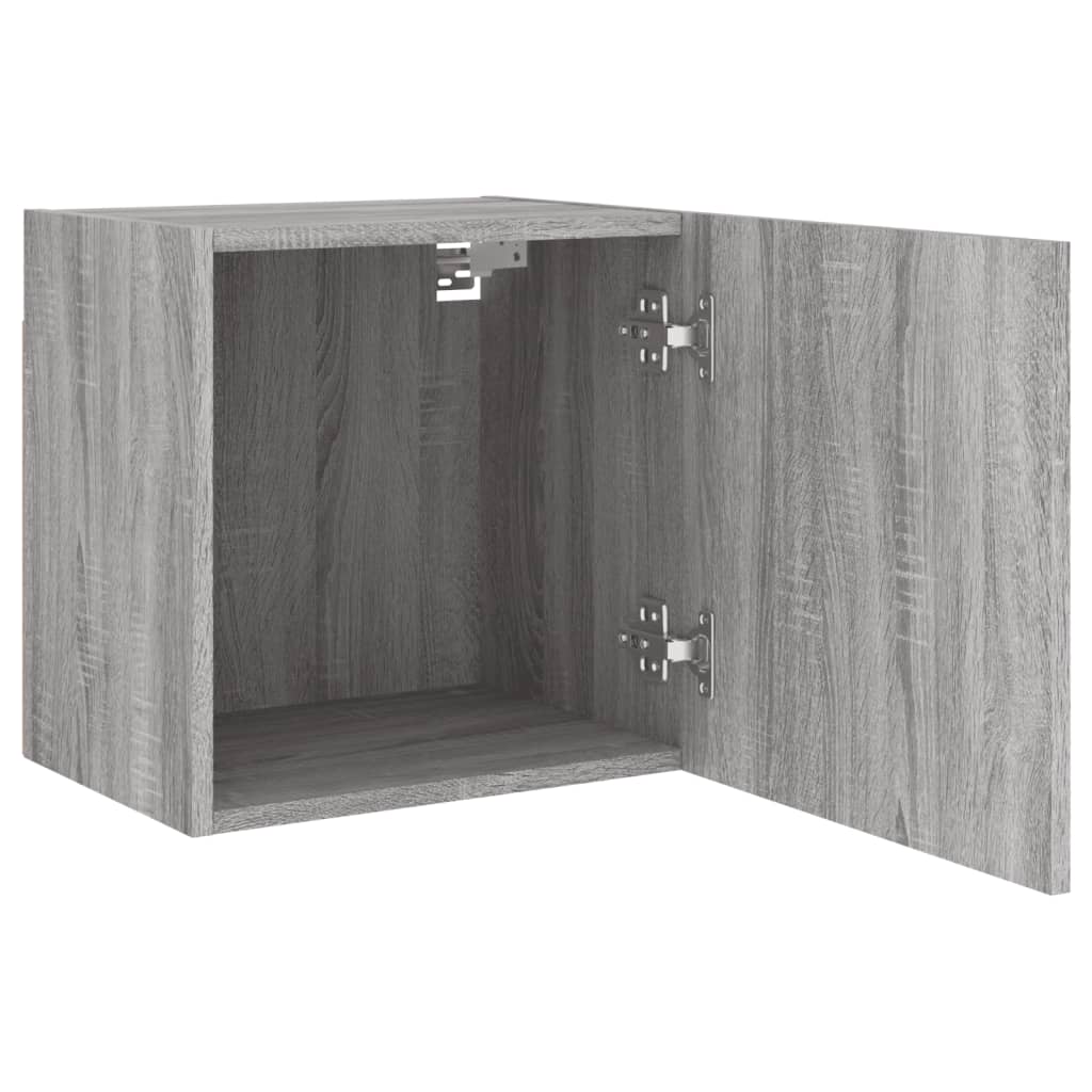 Mobili TV Muro 2pz Grigio Sonoma 40,5x30x40cm Legno Multistrato - homemem39