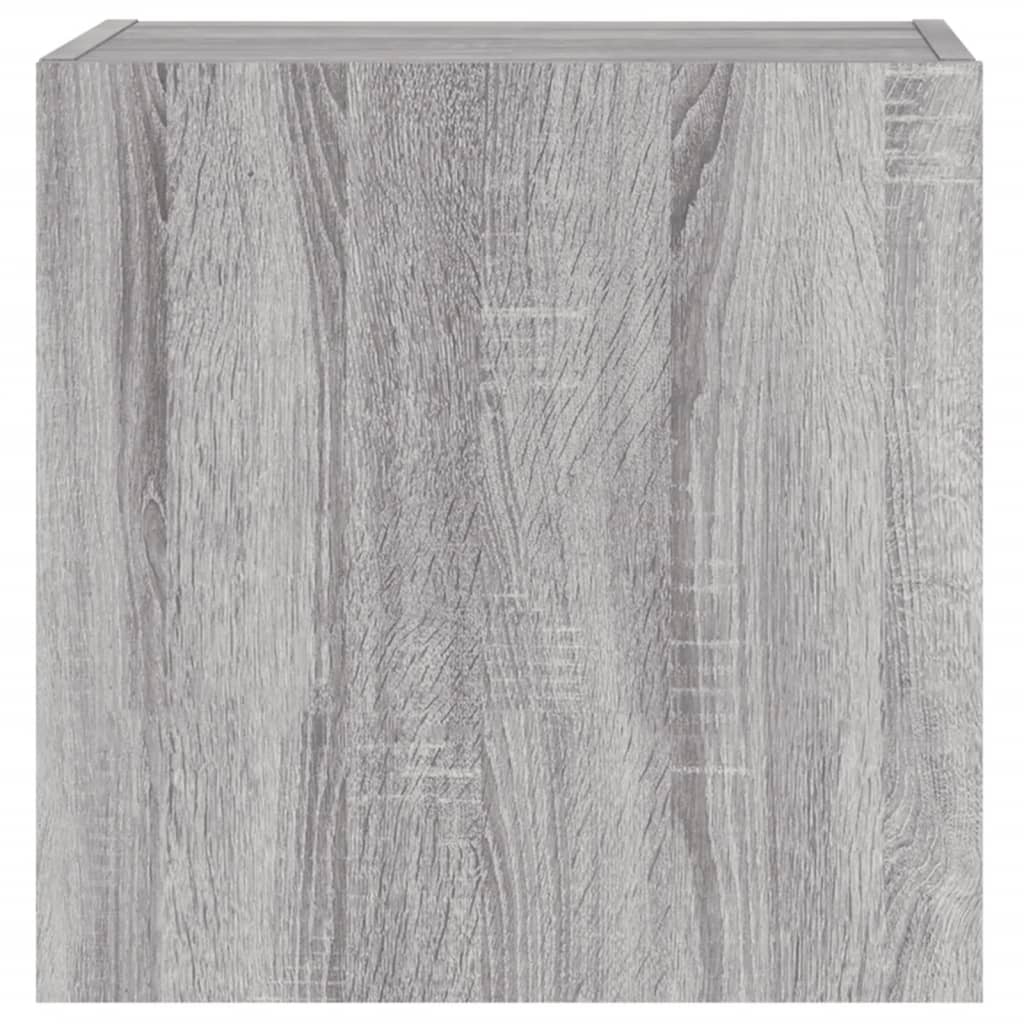 Mobili TV Muro 2pz Grigio Sonoma 40,5x30x40cm Legno Multistrato - homemem39