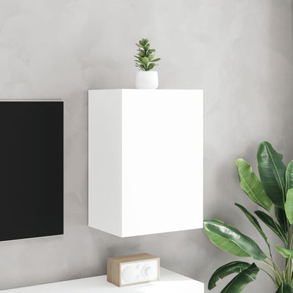 Mobile TV a Parete Bianco 40,5x30x60 cm in Legno Multistrato - homemem39