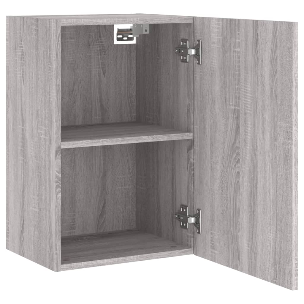 Mobili TV Muro 2pz Grigio Sonoma 40,5x30x60cm Legno Multistrato - homemem39