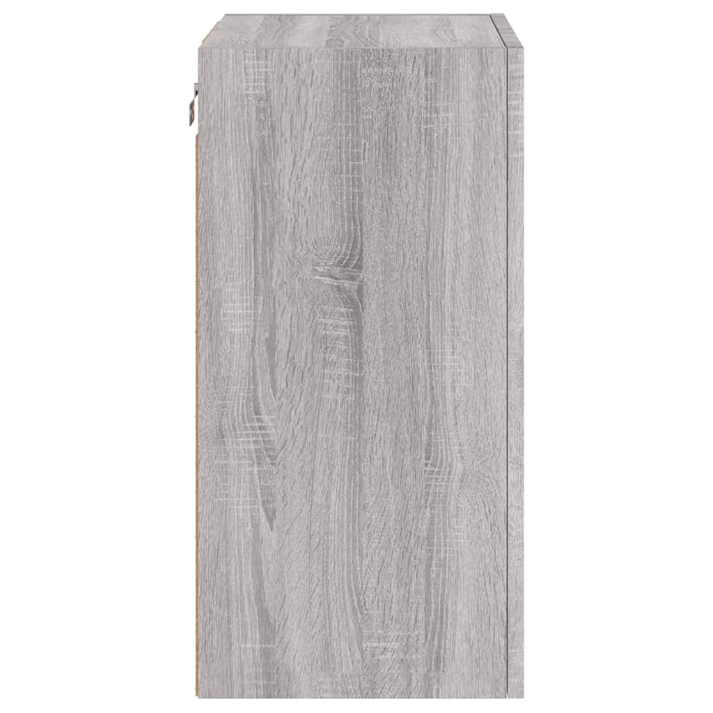 Mobili TV Muro 2pz Grigio Sonoma 40,5x30x60cm Legno Multistrato - homemem39