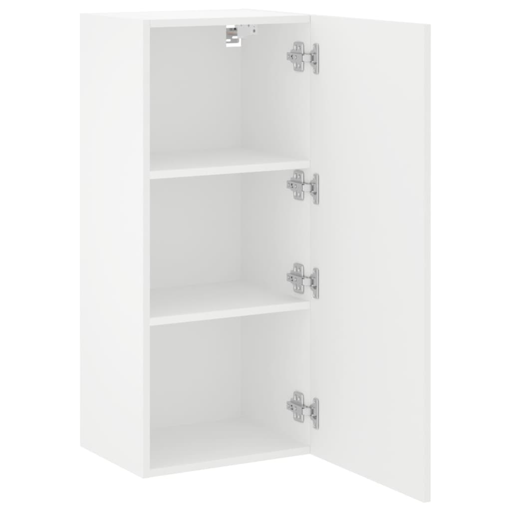 Mobile TV a Parete Bianco 40,5x30x90 cm in Legno Multistrato - homemem39