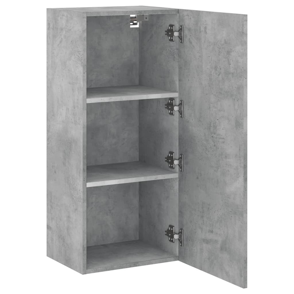 Mobile TV Parete Grigio Cemento 40,5x30x90 cm Legno Multistrato - homemem39