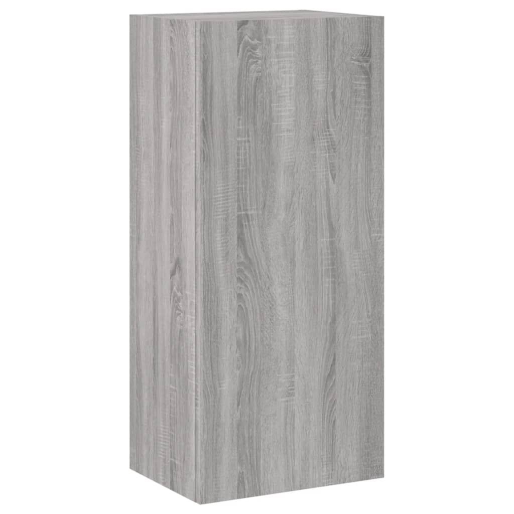 Mobile TV Parete Grigio Sonoma 40,5x30x90 cm Legno Multistrato - homemem39