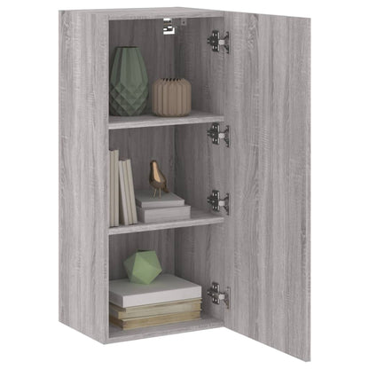 Mobile TV Parete Grigio Sonoma 40,5x30x90 cm Legno Multistrato - homemem39