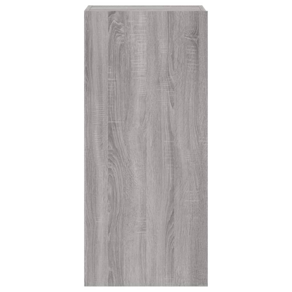 Mobile TV Parete Grigio Sonoma 40,5x30x90 cm Legno Multistrato - homemem39