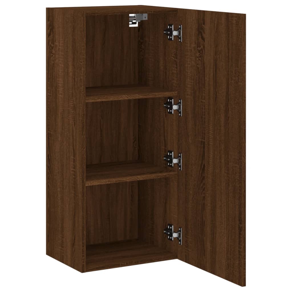 Mobile TV Parete Rovere Marrone 40,5x30x90 cm Legno Multistrato - homemem39