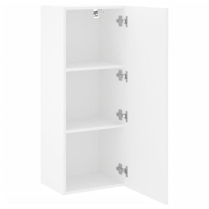 Mobile TV a Parete Bianco 40,5x30x102 cm in Legno Multistrato - homemem39