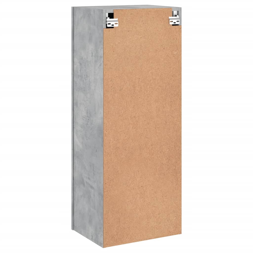 Mobile TV Parete Grigio Cemento 40,5x30x102cm Legno Multistrato - homemem39