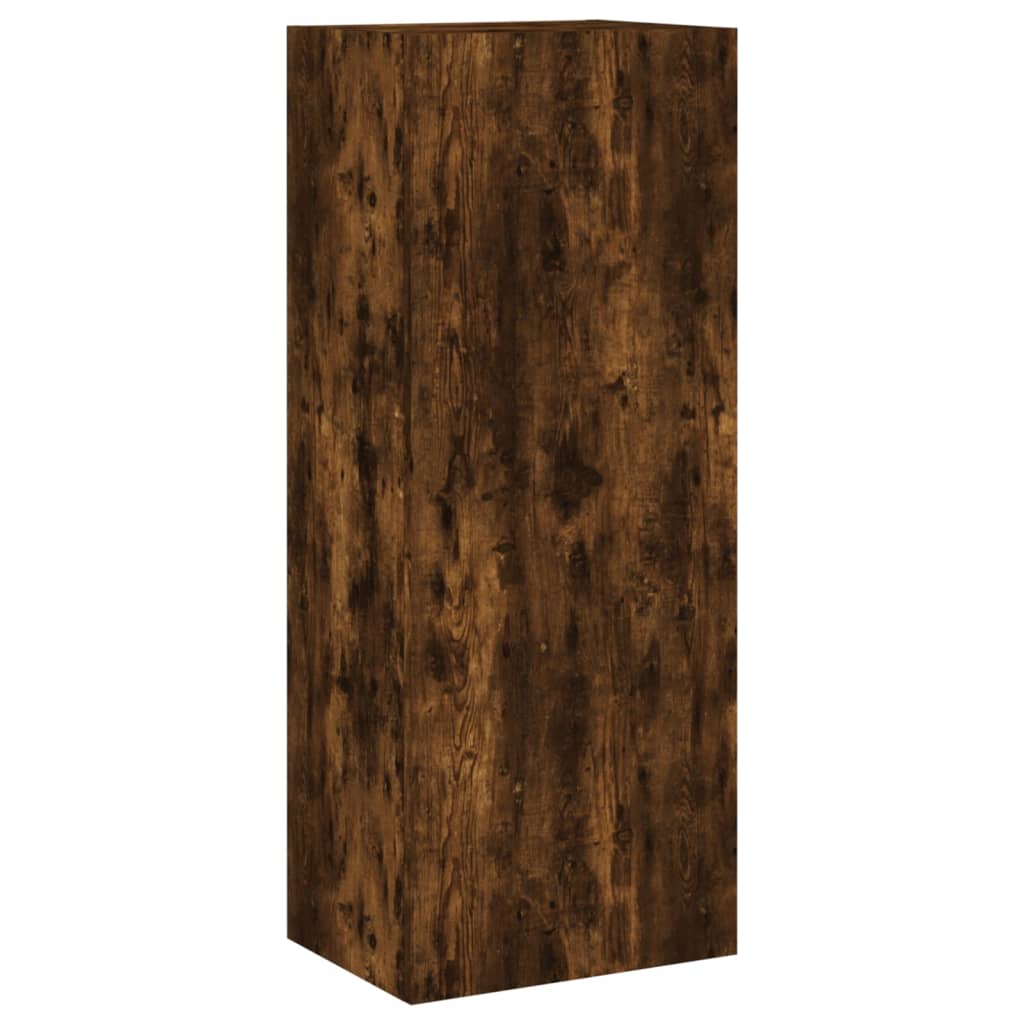 Mobile TV a Parete Rovere Fumo 40,5x30x102 cm Legno Multistrato - homemem39