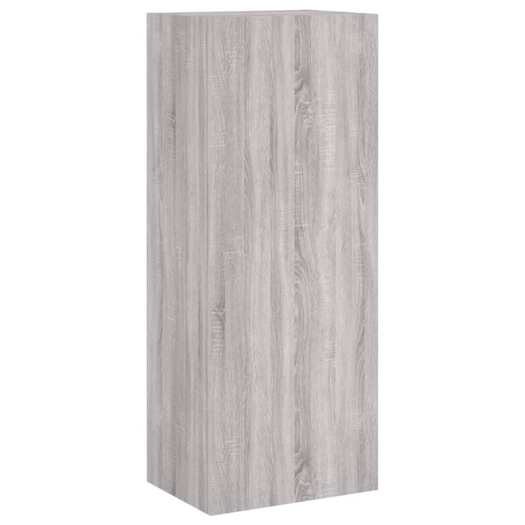 Mobile TV Parete Grigio Sonoma 40,5x30x102 cm Legno Multistrato - homemem39