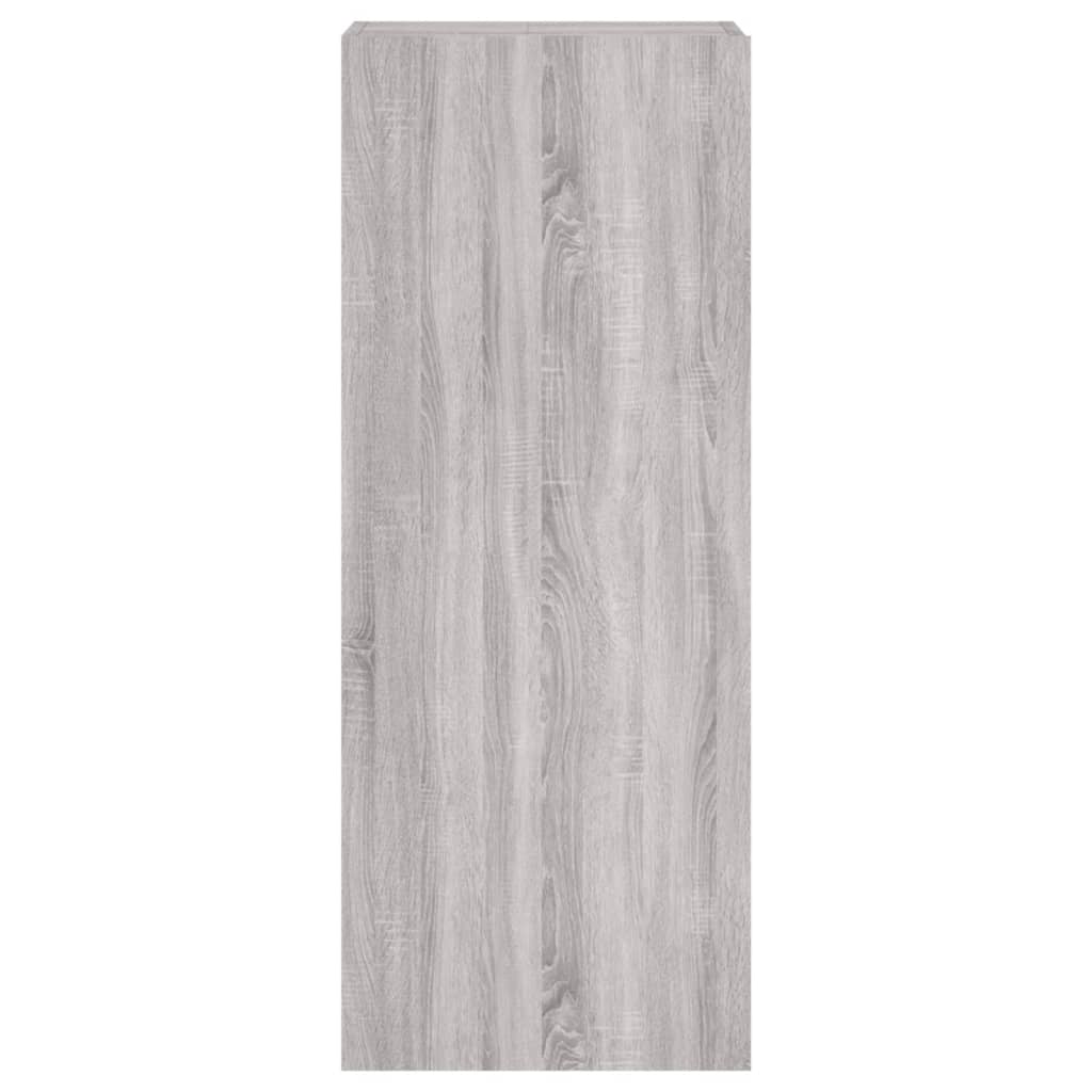 Mobile TV Parete Grigio Sonoma 40,5x30x102 cm Legno Multistrato - homemem39