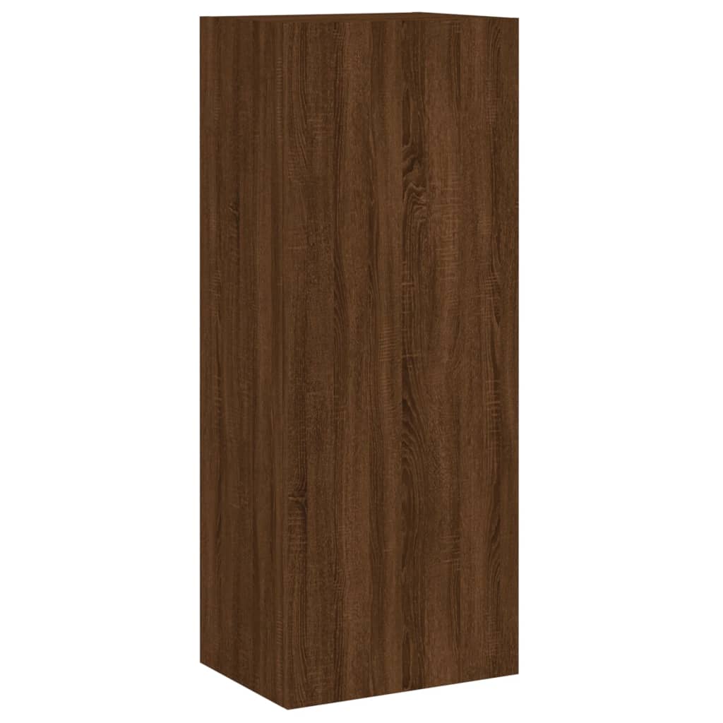 Mobile TV Parete Rovere Marrone 40,5x30x102cm Legno Multistrato - homemem39