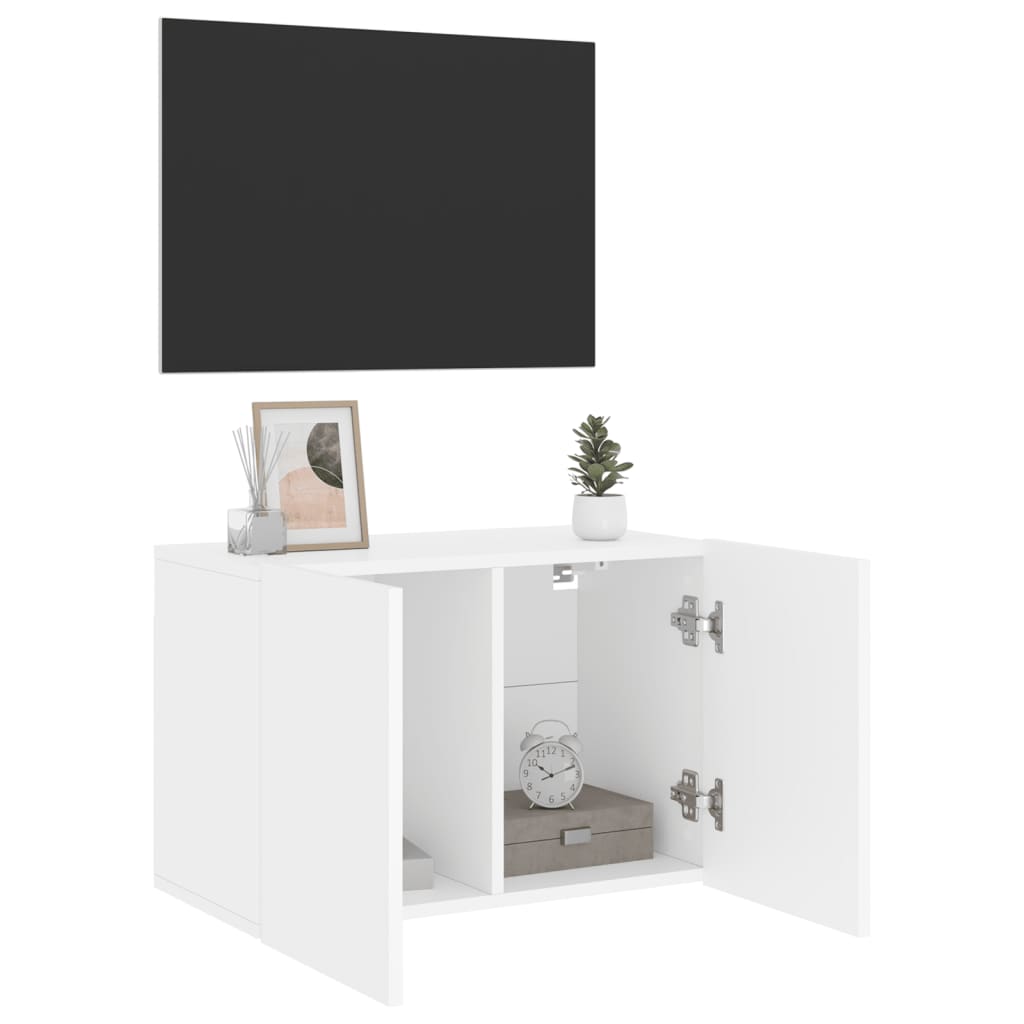 Mobile TV a Parete Bianco 60x30x41 cm - homemem39