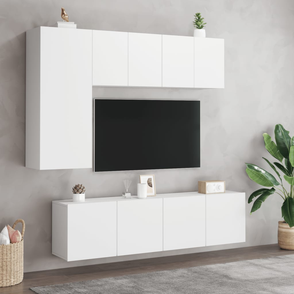 Mobile TV a Parete Bianco 60x30x41 cm - homemem39