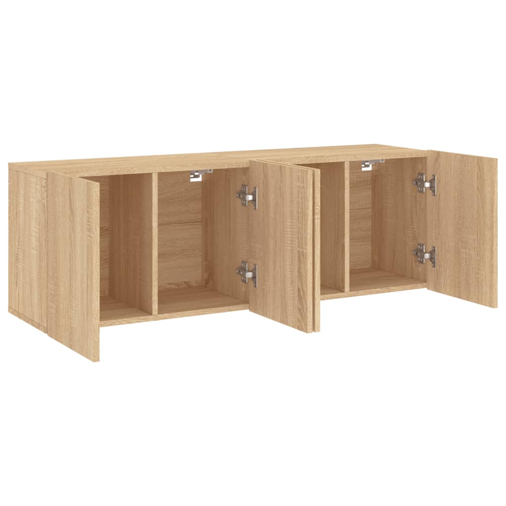 Mobili TV a Parete 2pz Rovere Sonoma 60x30x41 cm - homemem39