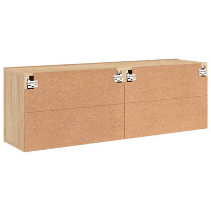 Mobili TV a Parete 2pz Rovere Sonoma 60x30x41 cm - homemem39