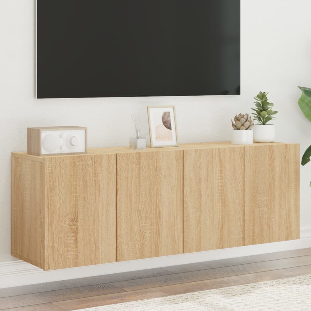 Mobili TV a Parete 2pz Rovere Sonoma 60x30x41 cm - homemem39