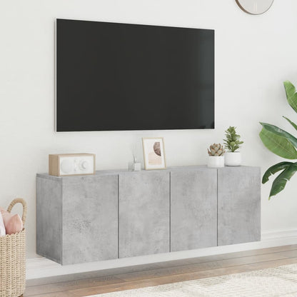 Mobili TV a Parete 2pz Grigio Cemento 60x30x41 cm - homemem39