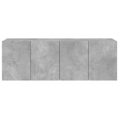 Mobili TV a Parete 2pz Grigio Cemento 60x30x41 cm - homemem39