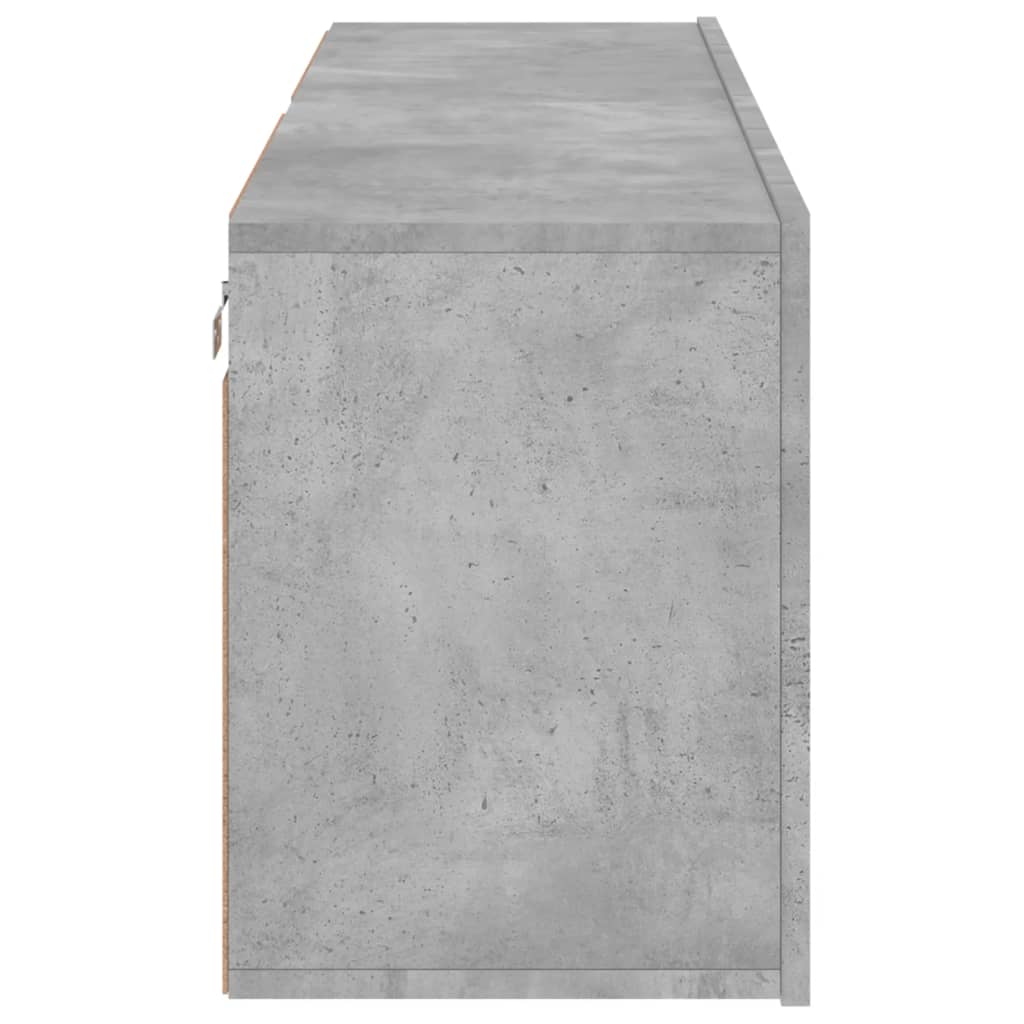 Mobili TV a Parete 2pz Grigio Cemento 60x30x41 cm - homemem39