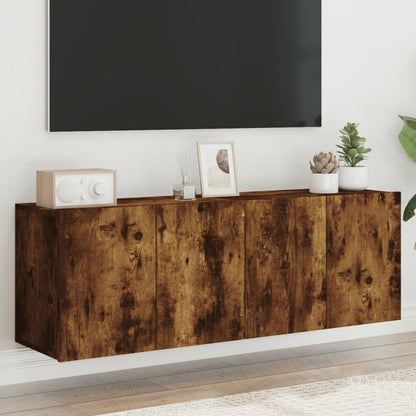 Mobili TV a Parete 2pz Rovere Fumo 60x30x41 cm - homemem39