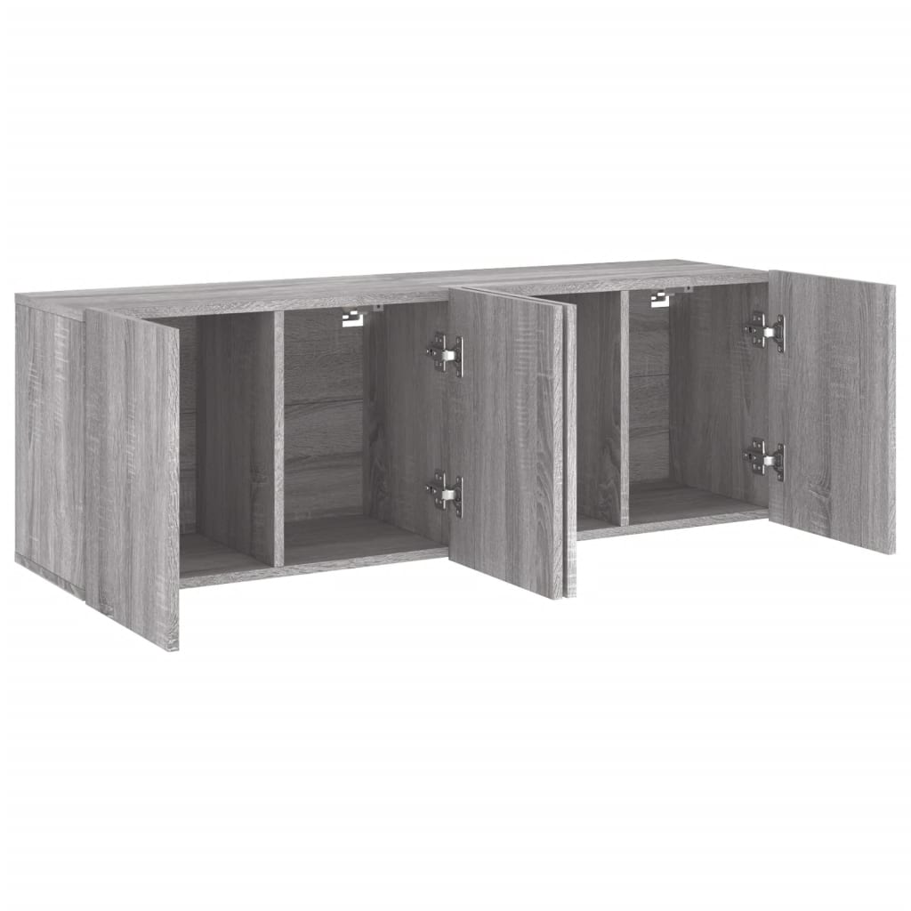 Mobili TV a Parete 2pz Grigio Sonoma 60x30x41 cm - homemem39