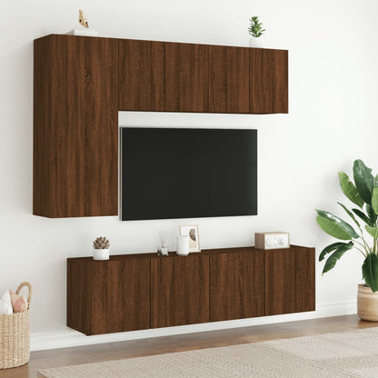 Mobile TV a Parete Rovere Marrone 60x30x41 cm - homemem39