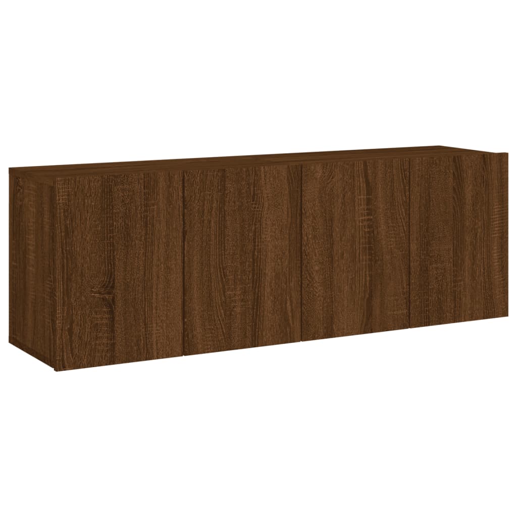 Mobili TV a Parete 2pz Rovere Marrone 60x30x41 cm - homemem39