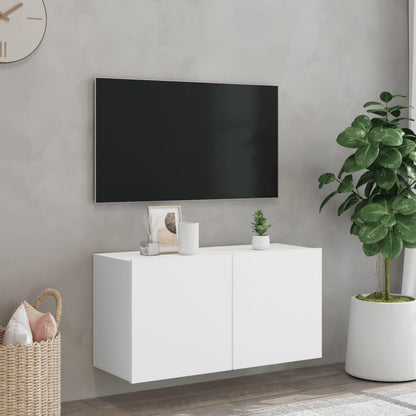 Mobile TV a Parete Bianco 80x30x41 cm - homemem39