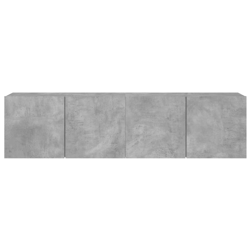 Mobili TV a Parete 2pz Grigio Cemento 80x30x41 cm - homemem39