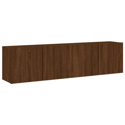 Mobili TV a Parete 2pz Rovere Marrone 80x30x41 cm - homemem39