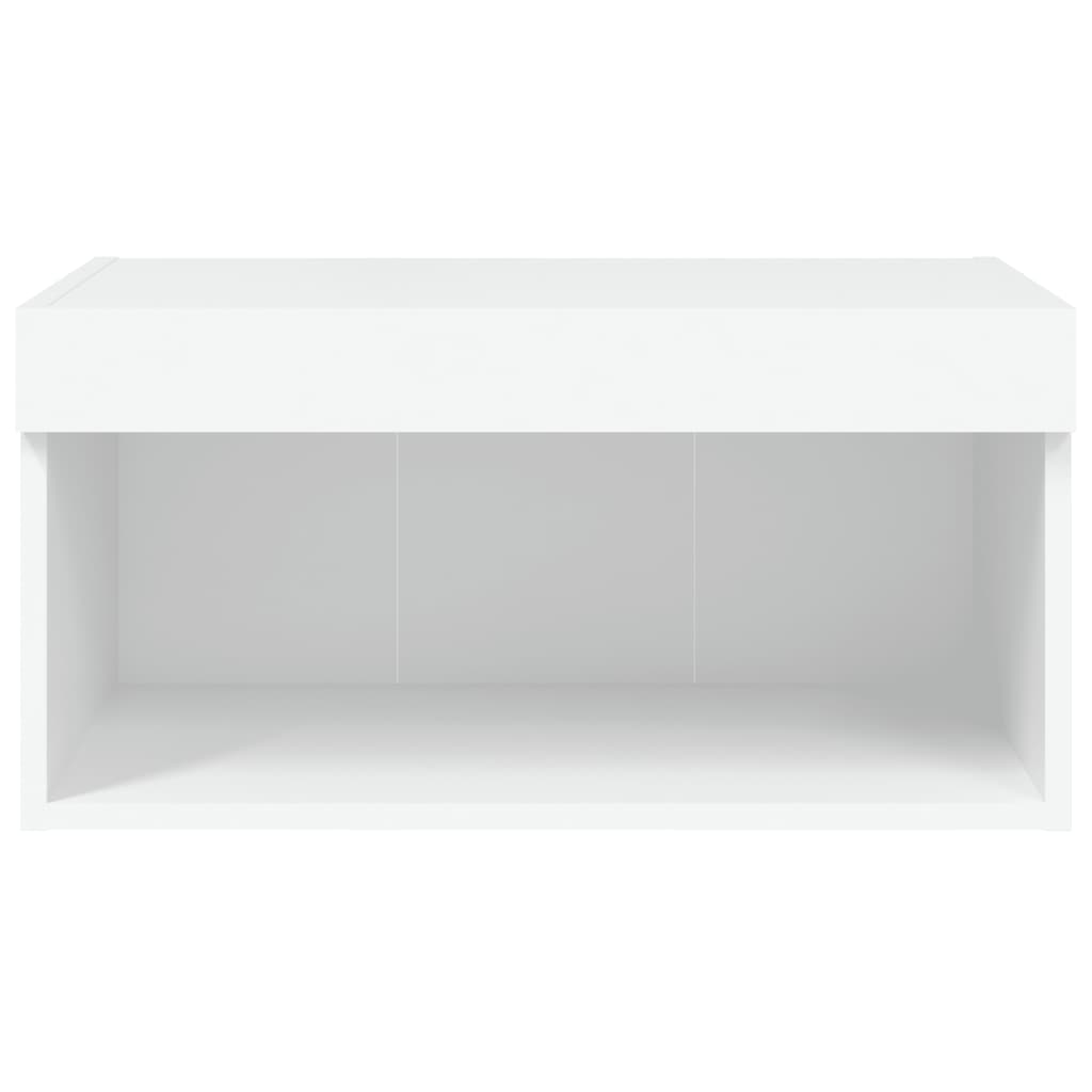 Mobile Porta TV con Luci LED Bianco 60x30x30 cm - homemem39