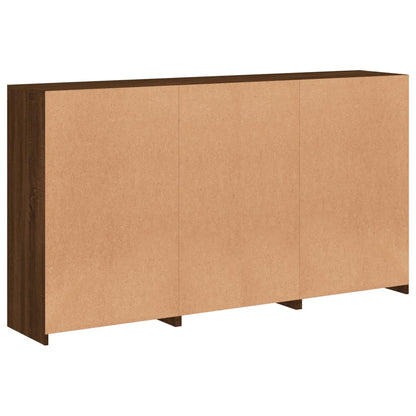 Credenza con Luci LED Rovere Marrone 181,5x37x100 cm - homemem39