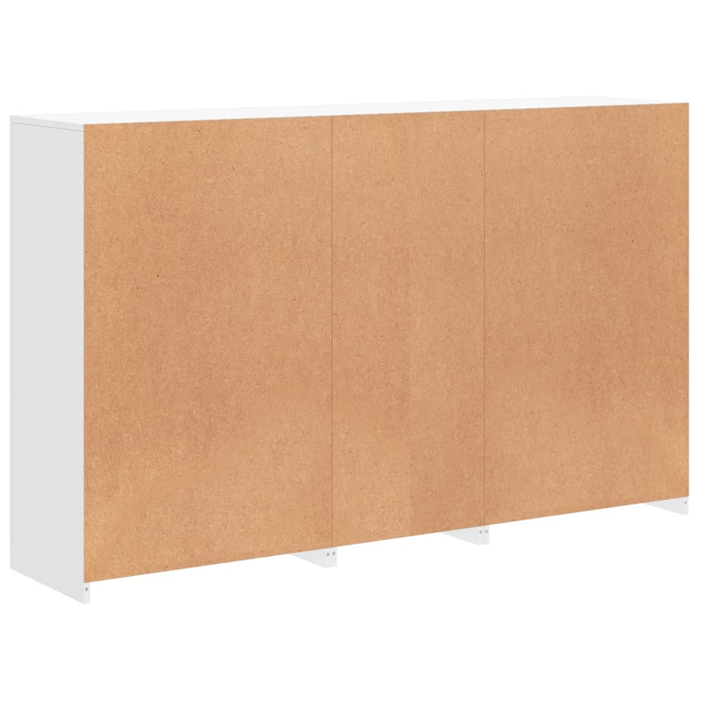 Credenza con Luci LED Bianca 162x37x100 cm - homemem39