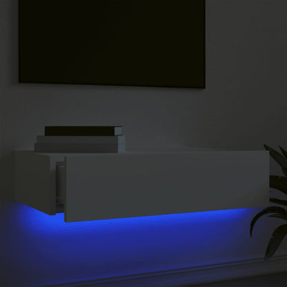 Mobile Porta TV con Luci LED Bianco 60x35x15,5 cm - homemem39